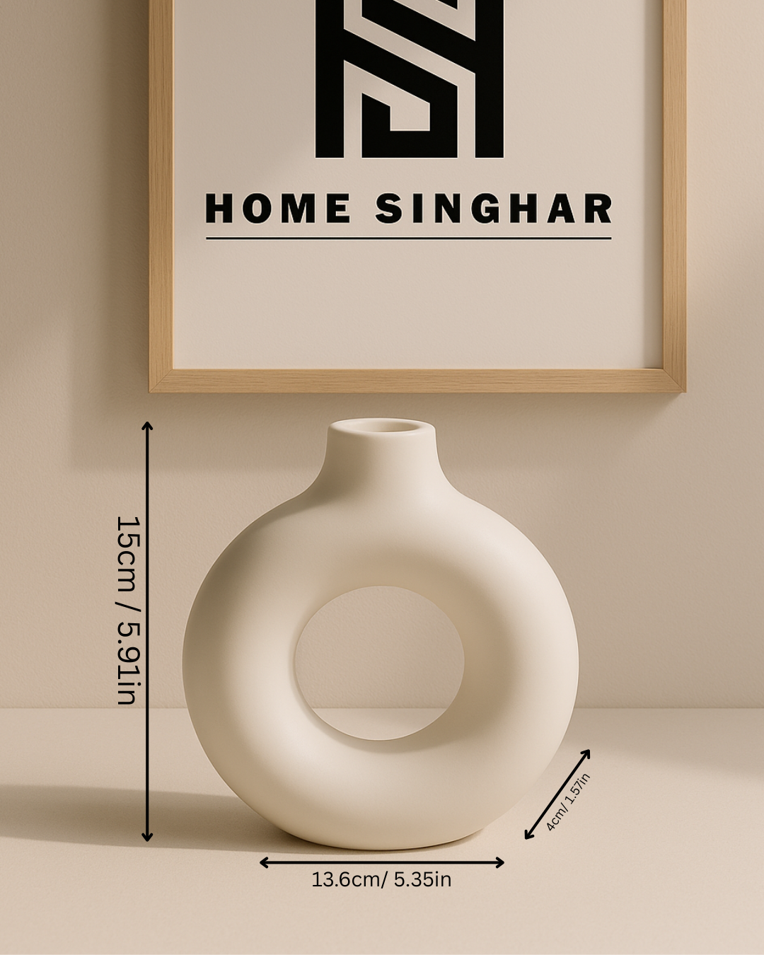 Modern Nordic Style Donut Vase
