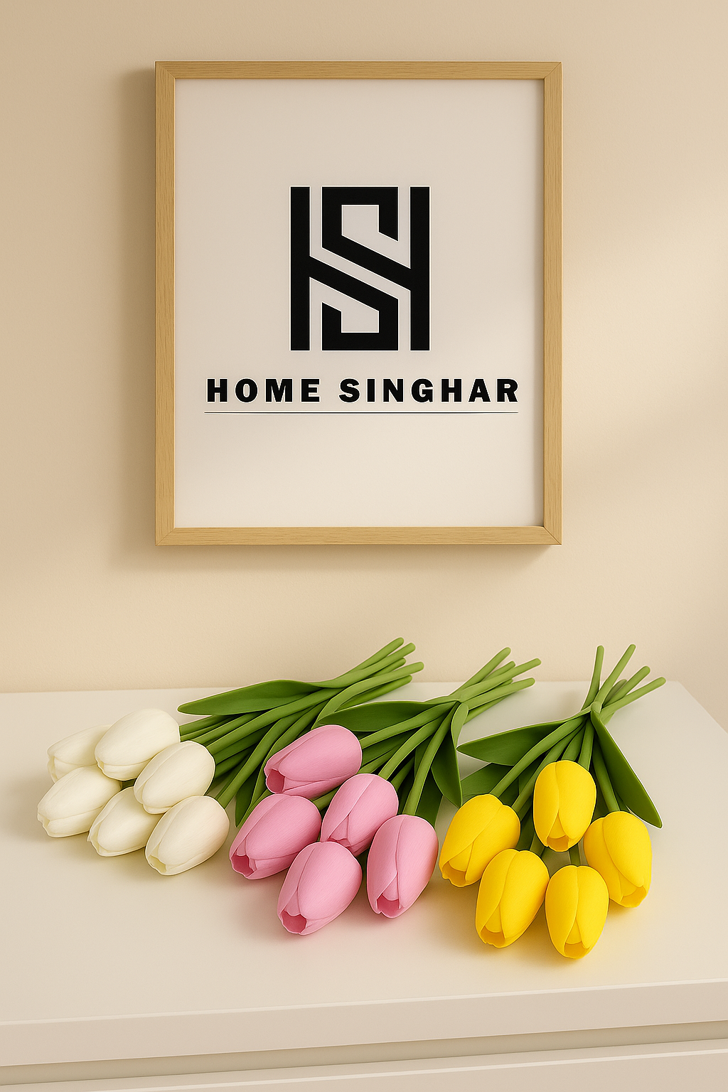 5 PCS Artificial Touch Feel Tulip Flowers