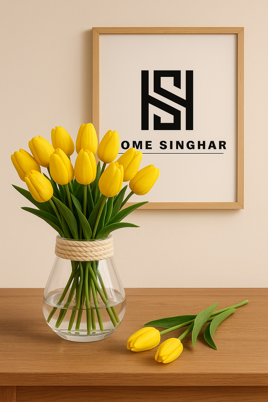 5 PCS Artificial Touch Feel Tulip Flowers