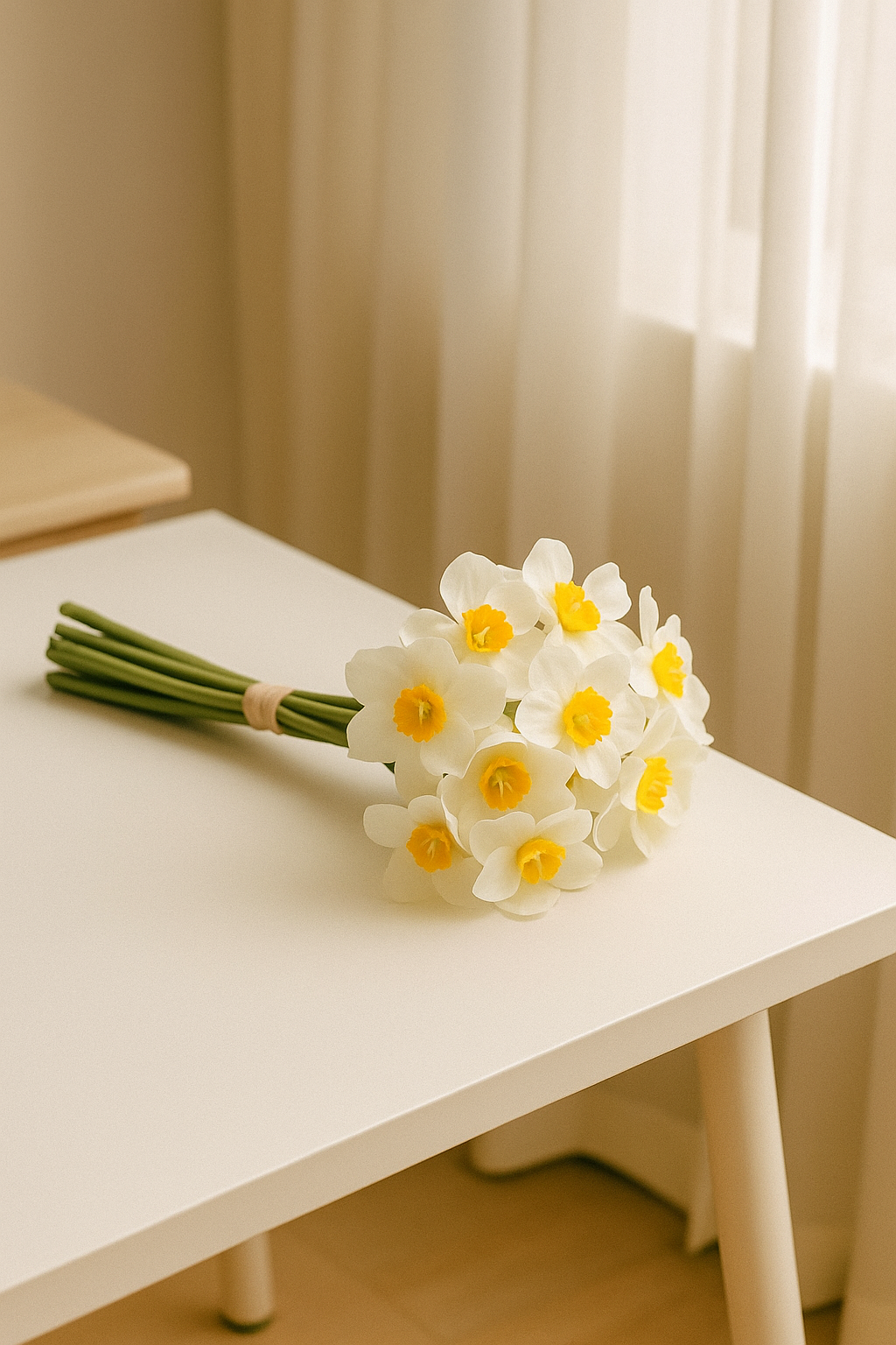 6 pcs Artificial Daffodil Flower Arrangement