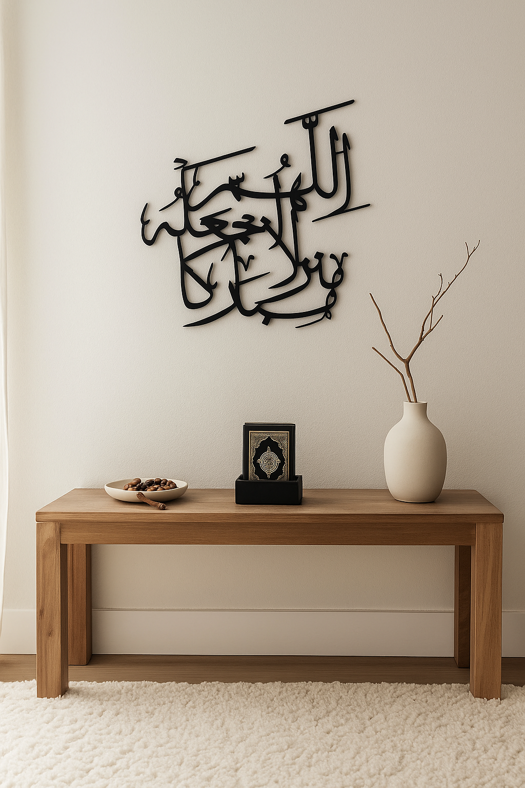 Elegant Arabic Calligraphy Metal Wall Art