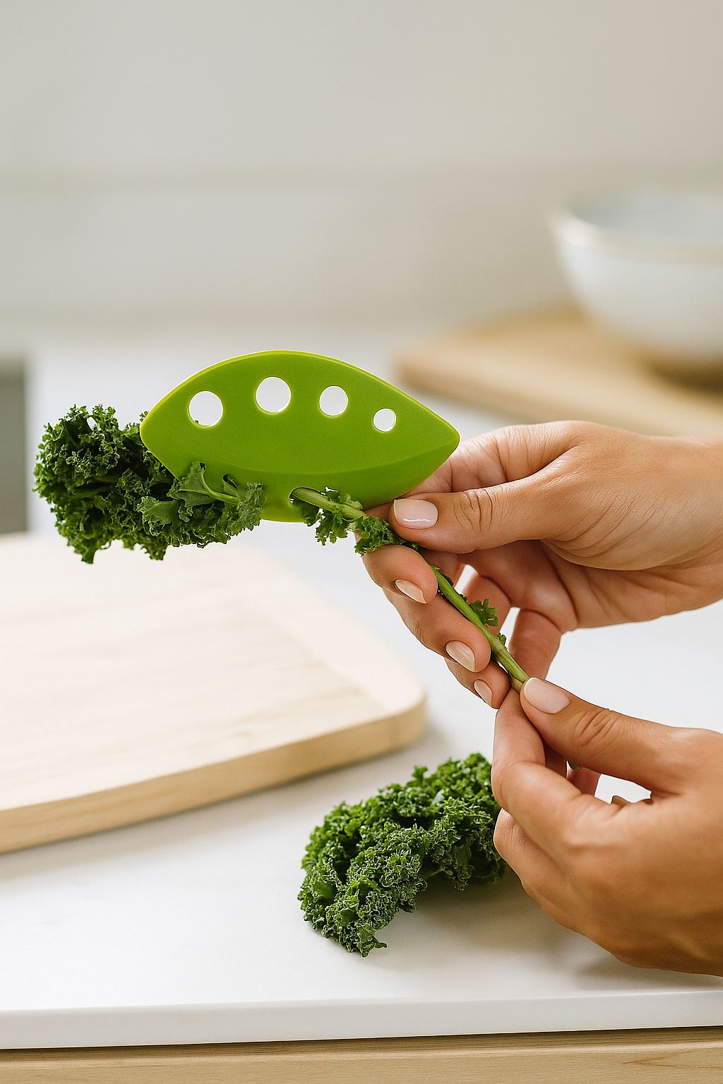 1pc Leaf Stripper, Kitchen Vegetable Leaf Stripper