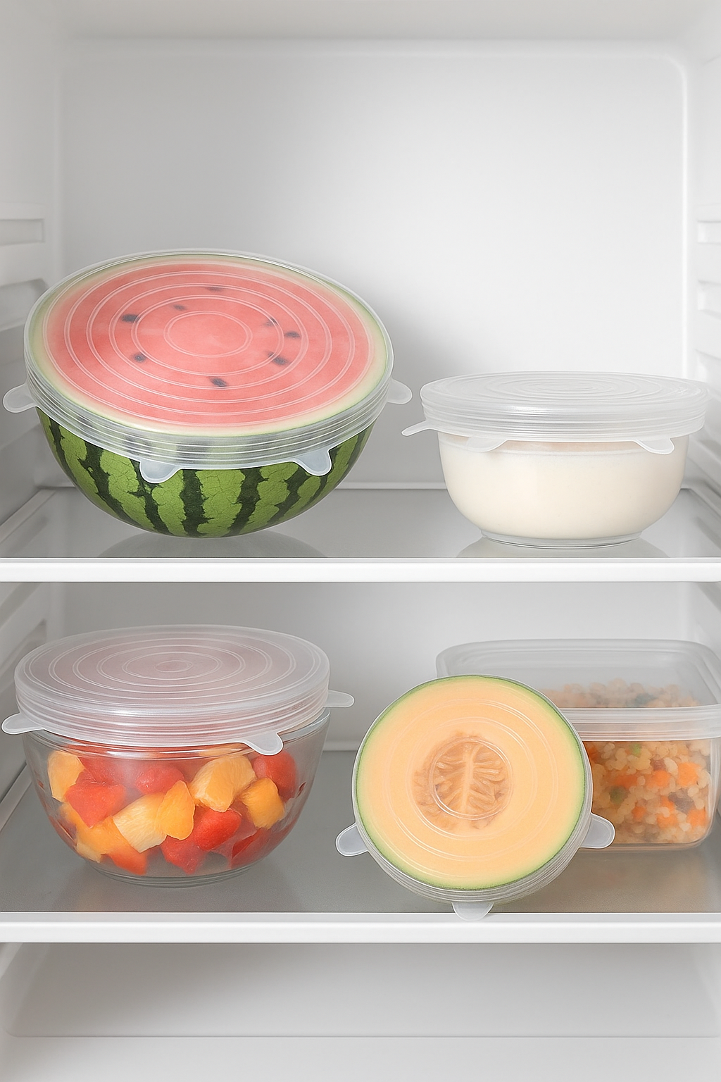 6pcs Silicon Stretch Lids for Kitchen