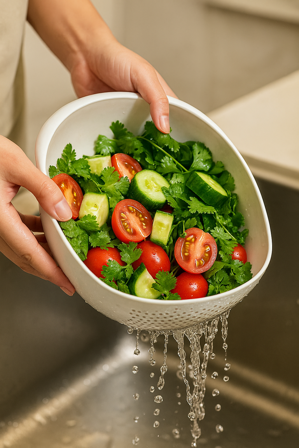 1pc Rice Washer Strainer Colanders for Cleaning Vegetable