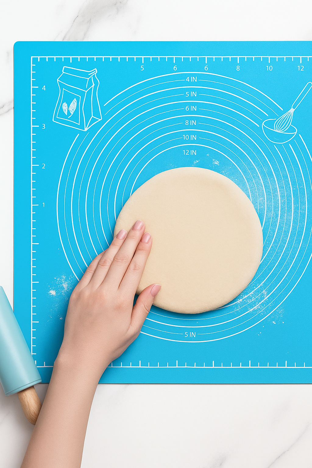 1pc Non-Stick EVA Material, Easy Kneeding Mat