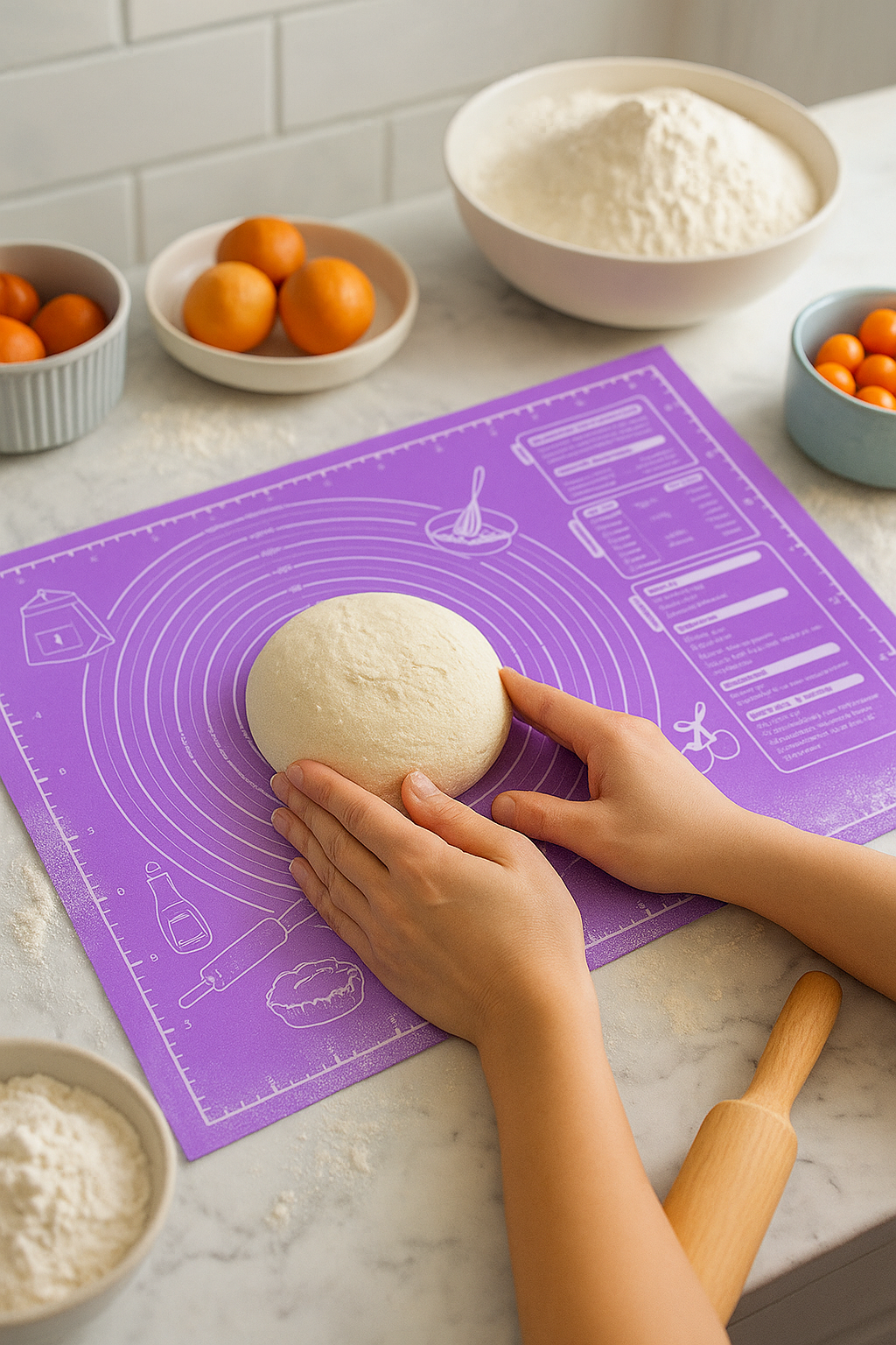 1pc Non-Stick EVA Material, Easy Kneeding Mat