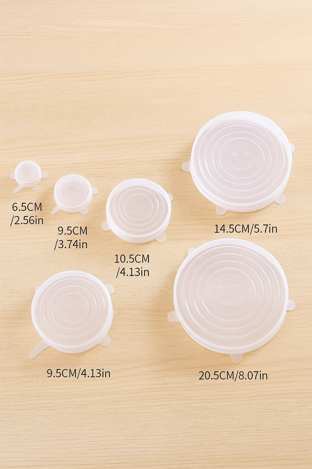 6pcs Silicon Stretch Lids for Kitchen
