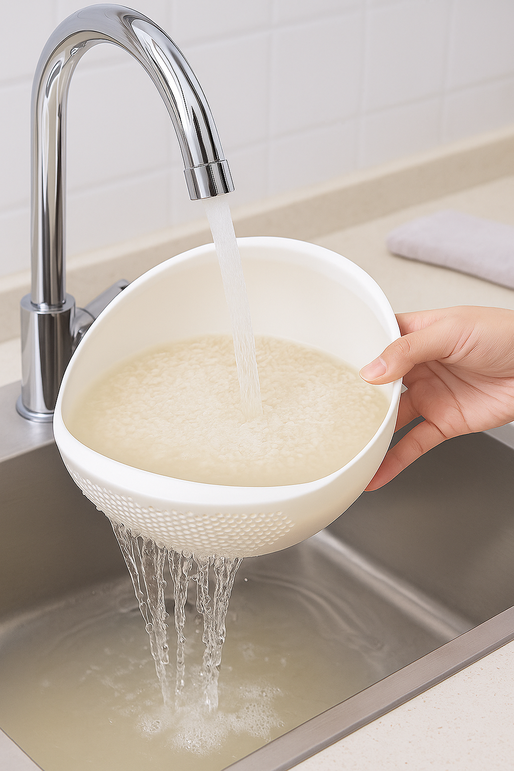 1pc Rice Washer Strainer Colanders for Cleaning Vegetable