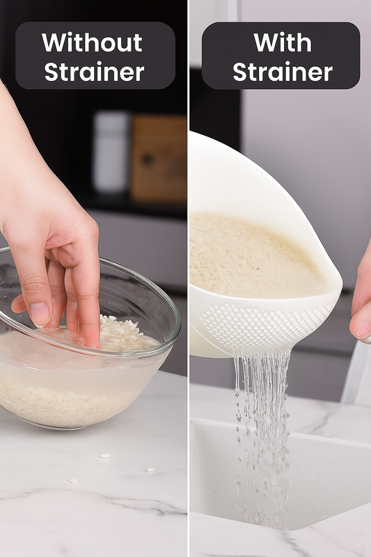 1pc Rice Washer Strainer Colanders for Cleaning Vegetable