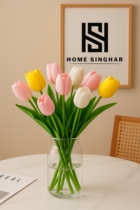 5 PCS Artificial Touch Feel Tulip Flowers