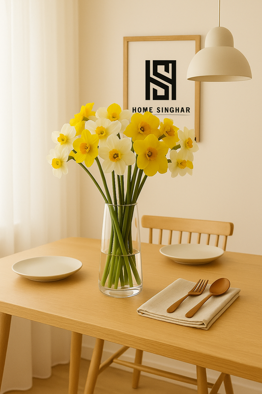 6 pcs Artificial Daffodil Flower Arrangement