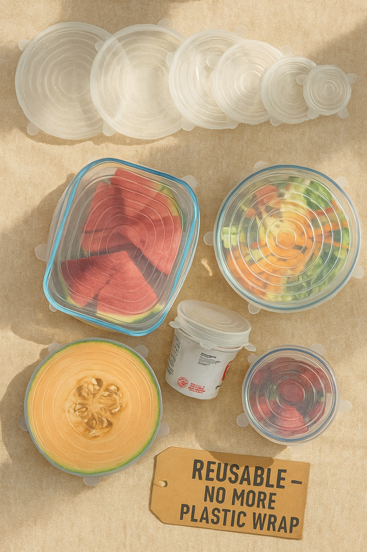 6pcs Silicon Stretch Lids for Kitchen